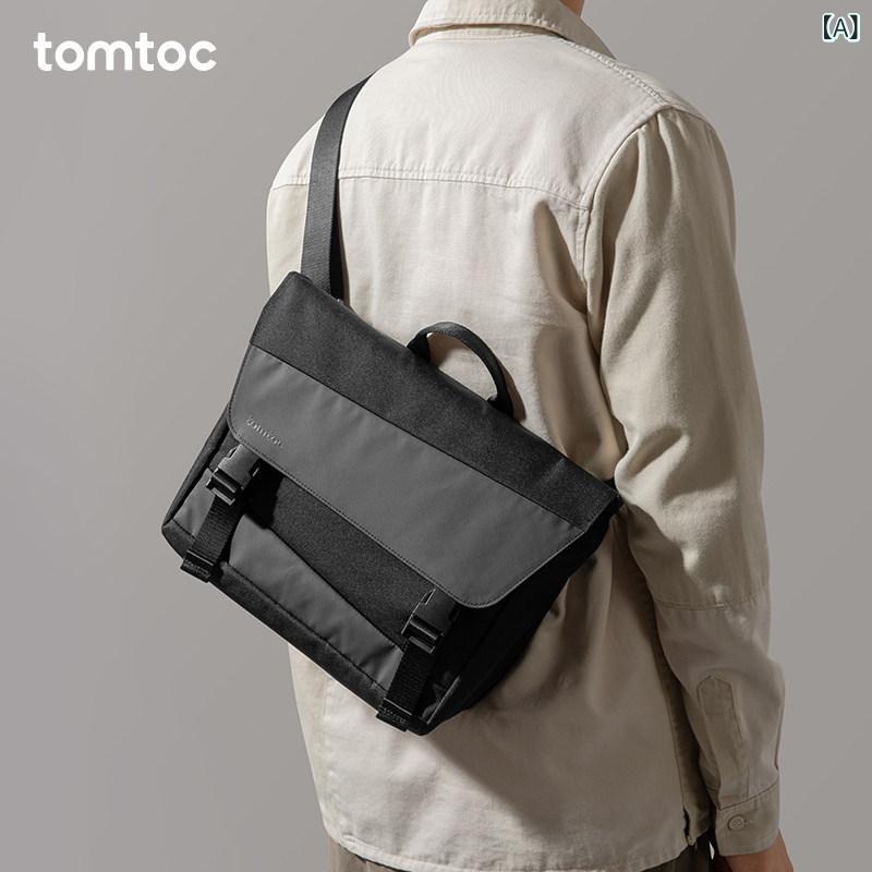 20代 30代 40代 大容量 tomtoc メッセンジャーバッグ 通勤用 メンズ大容量 メンズバッグ 大学生 iPad タブレット ショルダーバッグ T 27｜ホープ