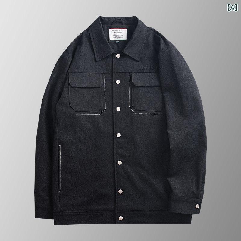 ジャケット メンズ ジャケット メンズ Weichenな 大きいサイズメンズ ワークウェア ジャケット コート メンズ プラス ウォッシュ カジュアル トップス｜ホープ