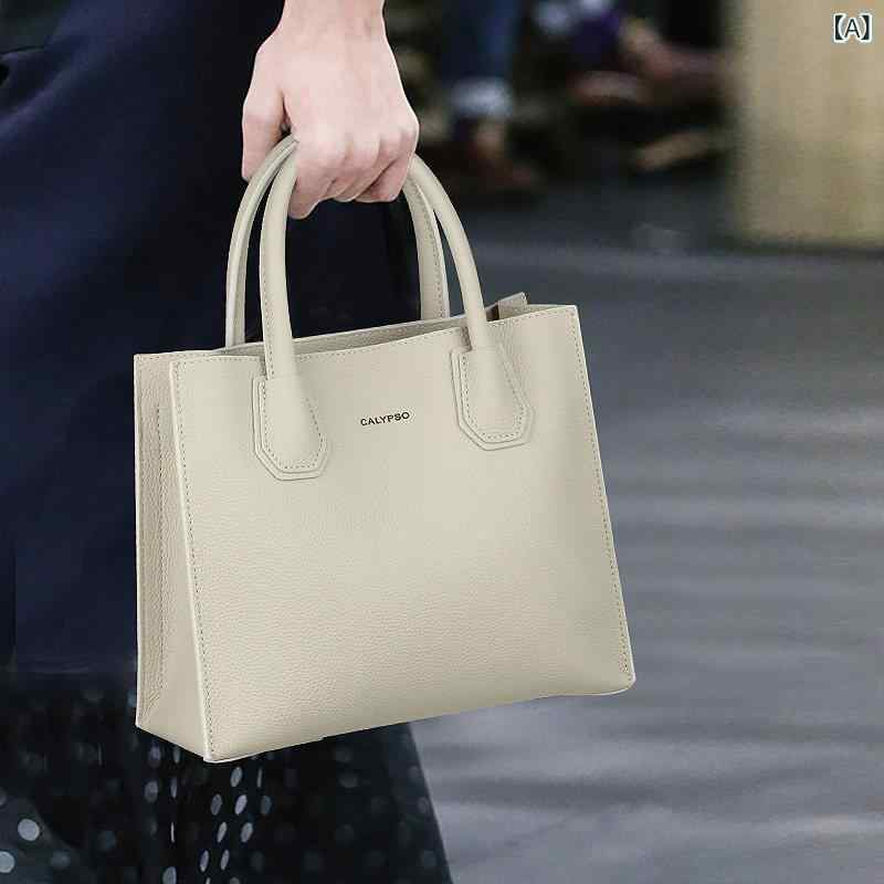 ショルダーバッグ トートバッグ ママバッグ プチプラ ハンドバッグ レディース 春夏第一層 牛革 ショルダー クロス ボディ スモール スクエアバッグ大容量 通勤 トートバッグ|ホープ