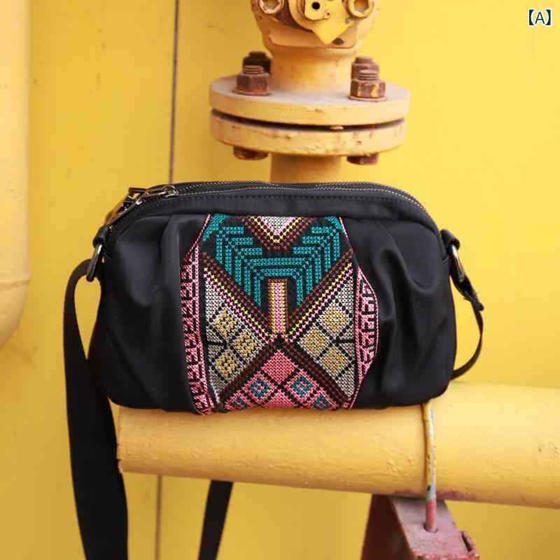 コインケース ミニ財布 ショルダー スマートフォン バッグ大容量 刺繍 小さい バッグ オックスフォード 布 横型 ミニ 多層 クロス ボディ レディースバッグ