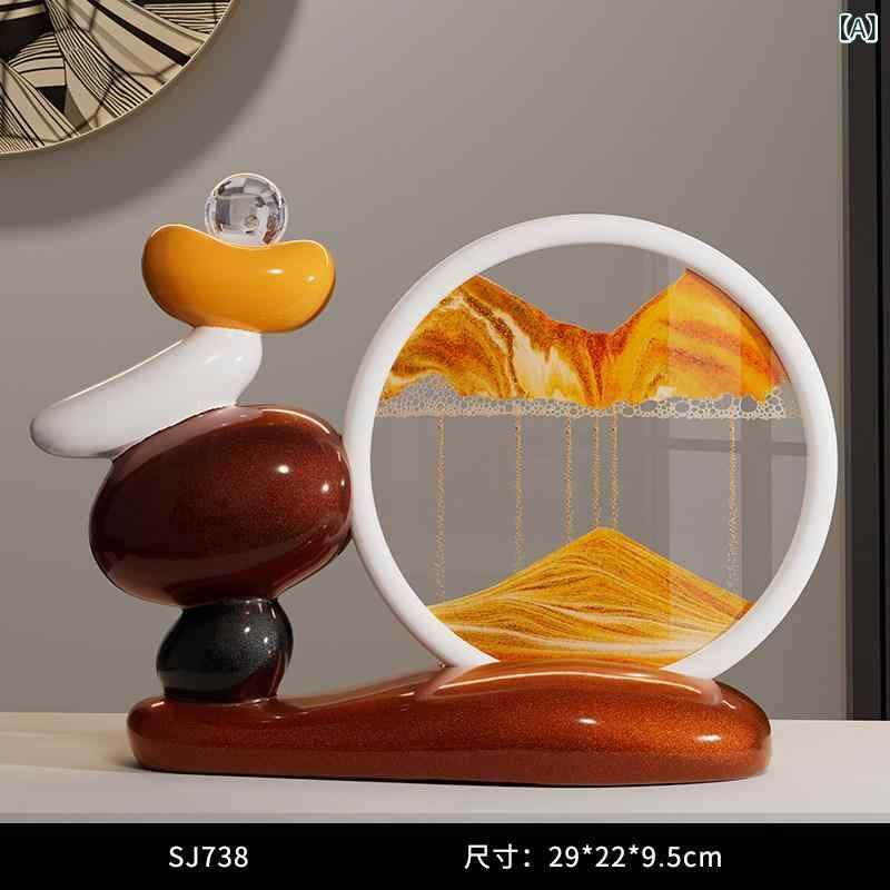 置物 プレゼント 幸運の 流 砂 絵画 装飾品 ライト 高級 リビング ルーム テレビキャビネット ワイン キャビネット オフィス 幸運 ホームデコレーション