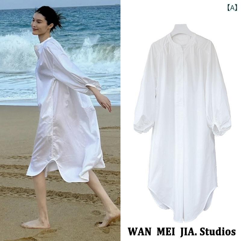 成年者 オシャレ 服 何 隋 同じ フランス共和国のの 真っ白い ティーシャツ 御召しもの レディース 海岸地帯の ひと休みの 夏