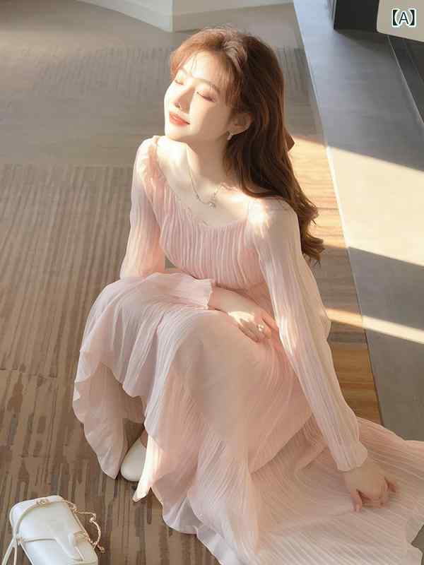 レディース スコート  見目麗しい さくら色の シフォン衣裳  春 亭主もち服 分限者 娘 御前上等 着 筋目スコート