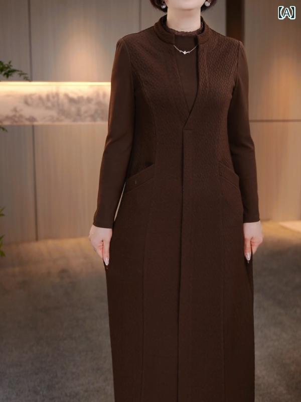 レディース スコート 御前上等 感 あふれる 小母さんの 繋ぎ合わせた 衣裳 亭主もち  春 か細い相応う か細い 並み並み ロング スコート