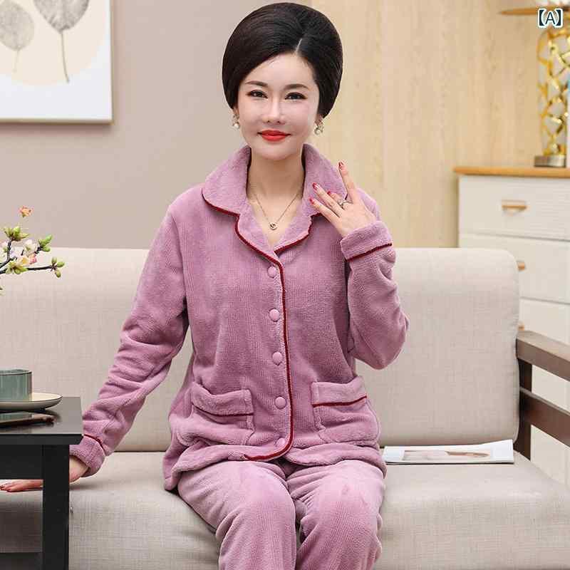 ルームウェア レディース メンズ カップル パジャマ メンズ 秋冬 サンゴ フリース 厚手 プラッシュ 暖かい ホーム 服 女性お父さんとお母さん