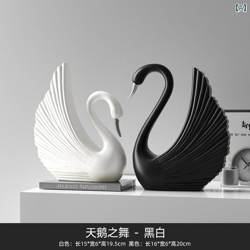 飾り付け 差し上げ物 の 黒と 白の 鵠の かざり付ける品 御前上等 作物 介護ホーム 見せびらかす収納家具 修める用 ブドウ酒 収納家具 ホンブルグ帽 かざり付ける インテリア・寝具・収納-その他