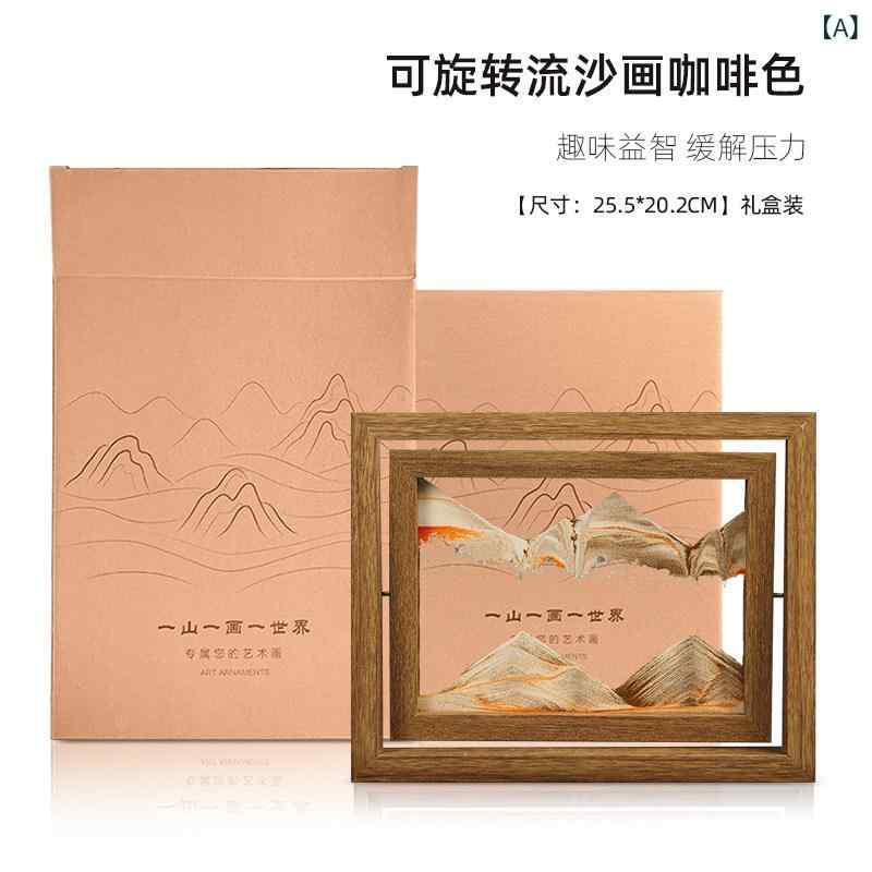 置物 プレゼント な 流 砂 絵画の 装飾品 リビング ルームの テレビキャビネット ポーチ ワイン キャビネットの 装飾 誕生日の 減 圧 ライト 高級 ホーム アクセサリー