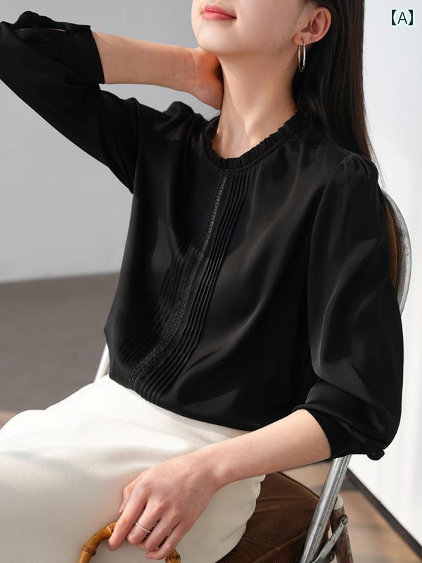 レディース トップス Tシャツ 24 匁 ヘビー ダブル ジョー マイクロ ホロー ウッド 耳 縁 スタンドカラー シルクシャツ レディース RNWYZG 010