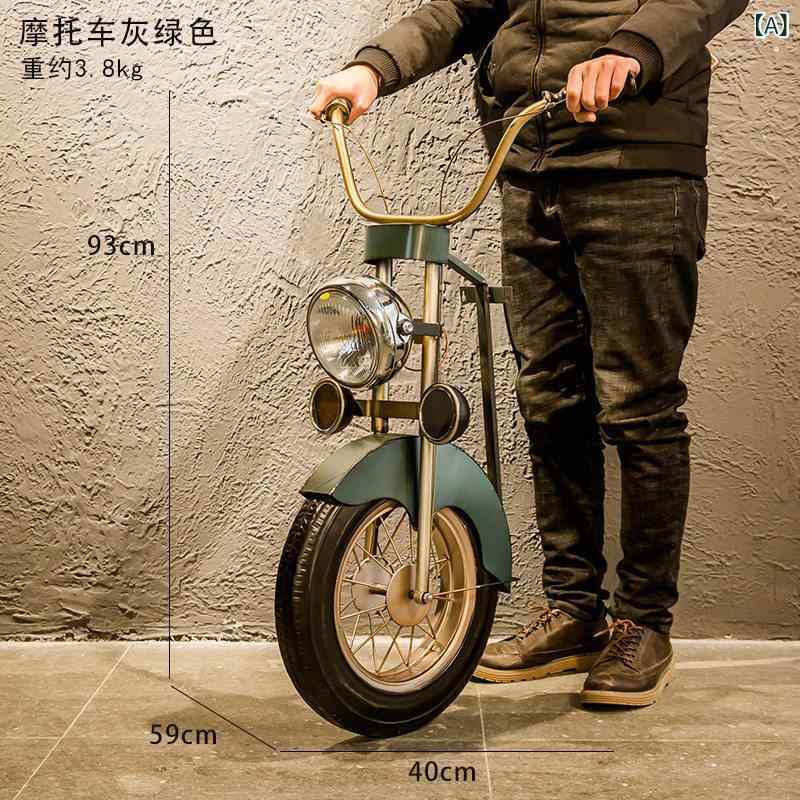 室内装飾 オブジェ 今めかしい 大衆食堂 赤ちょうちん 立体 自動二輪車 レトロ インダストリアル 表現スタイル かざり付ける 鉄 飾りもの 販売店 周囲の状況 壁
