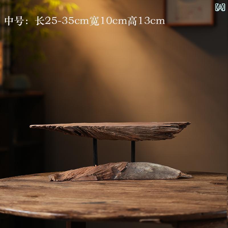 楽天市場】インテリア オブジェ 風化 した 木の 台座 陶器の 像 仏像の