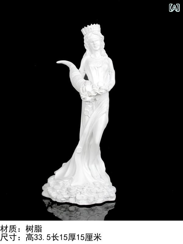 インテリア オブジェ ギリシャ 神話の 富の お姫様 像の キャラクター 幸運の 装飾品 石膏 彫刻 店の 開店 ソフト 装飾|ホープ