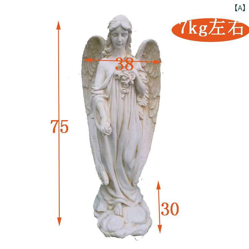 室内装飾 今めかしい  華燭の典 小道具の 脂製 エンジェルの 姫御前 像 別業の 庭の かざり付ける 床 置き型 大型 かざり付ける品