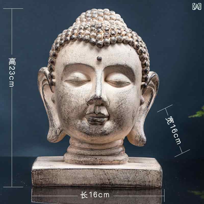 インテリア おしゃれ な 中国 禅 仏頭飾り タイ 風 ポーチ テレビキャビネット オフィス SPA クラブ タトゥー 装飾 4,784円