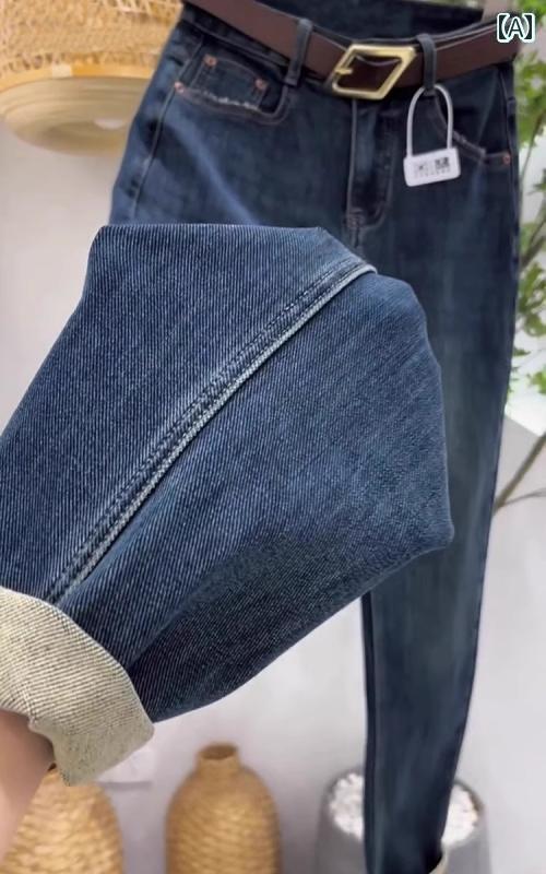 パンツ ワイド オシャレ 女性用 弾性 ソフト ジーンズ 太い mm 大きいサイズ スリミング キャロット パンツ 洋 ナシ型 フィギュア 2025年 九分丈 パパ