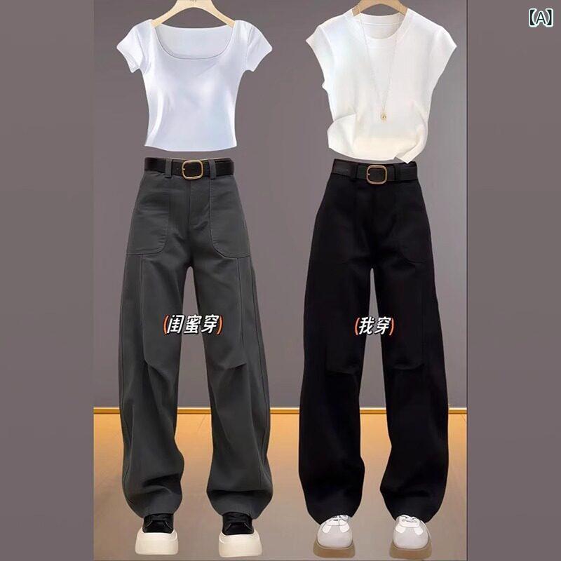 パンツ ワイド オシャレ 女性用 シミター ワイド レッグ ジーンズ 初秋 スタイル 洋 ナシ型 ボディ 大きいサイズ 太めの mm ゆったり スリム 細身の オーバー オール