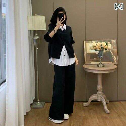 セットアップ レディース 韓国 太った 粍 大きめ 大きさ お上さん服 背広 洋 ありの実 体型 春服 ハイエンド 2025 新型 腹 押しかぶせる 背広