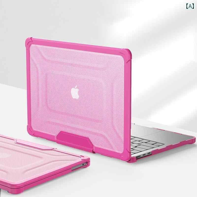 オシャレ ケース シンプル 2024 Apple コンピュータ ケース Macbook Air 136 保護 Pro 16 ノート ブック MBP 冷却 M 3 シェル 13 透明 1 薄型 14インチ ソフトシリコン 一 体型 フル パッケージ スタンド 付き