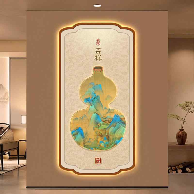 室内装飾 オブジェ 今めかしい 千里の 河 山 ひょうたん 吊り 絵 瀬戸もの風 部屋の入り口 車寄せ かざり付ける 画 廻廊 点火装置 付き添い人 壁画