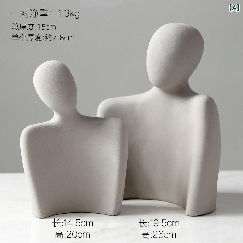 インテリア オブジェ おしゃれ モダンで なの 抽象的な キャラクターの カップルの 装飾品 リビング ルームの イタリアの アート ホーム アクセサリー 装飾 ギフト