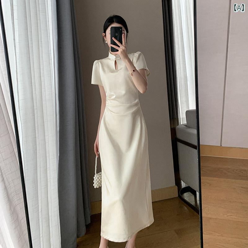レディース 衣装 可愛らしい 賛美歌の 瀬戸もの風 オフ 白いことの 成人女性用 御召しもの 夏の 素晴らしい か細い 繻子  瀬戸もの