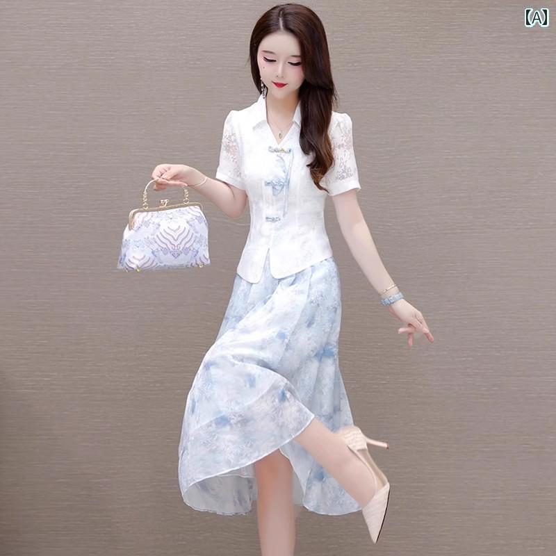 瀬戸もの風 背広 お召しもの 2025 レディース 夏 ハイエンド  瀬戸もの 漢服