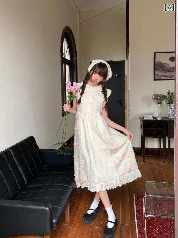 レディース トップス オシャレ 春 乾酪 恒星日 愛くるしげ サクラ色 夢見鳥 ノースリーブ 御召しもの  春 ゆったり か細い お人形さん 色つや a伝達ルート