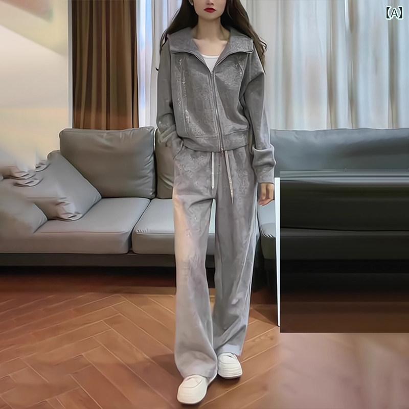 セットアップ レディース 汗水 ティーシャツ 韓国 の 商いもの 心地好い 運動競技 背広 お上さん 日月  表現スタイルで 今めかしい なの ボンネット付き添い人 トレーナー 背広