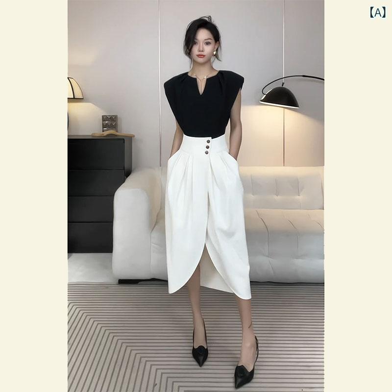 かわいい 春夏 夏服は ハイエンド 精緻な の お姫様 風 高級 小 香 黒 ノースリーブワンピースを 揃えています