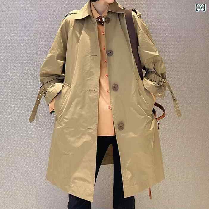 今めかしい 厚地の外套 着分かりやすい ショッピングセンターと 同じ 表現スタイル お上さん用 ゲディ ウィンドブレーカージャケット 秋な ゆったり 2 名取り草 真っただ中 丈 厚地の外套