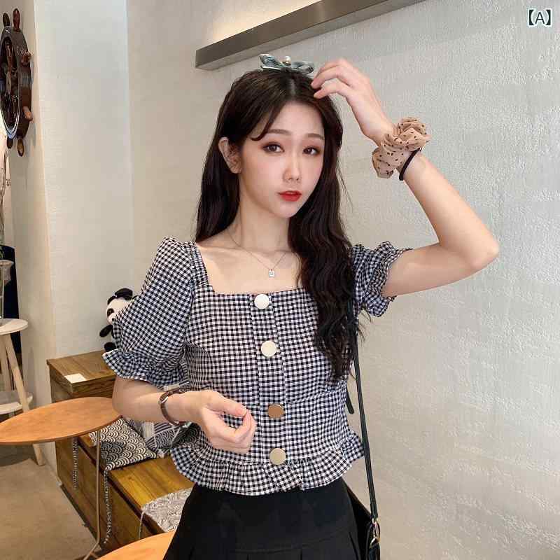 レディース トップス オシャレ 春夏 フレンチ 朱夏 フラウンス 鎖骨 酉の方角 真四角のど首 照合のしるし 柄 砂上の楼閣 半袖 プルオーバー トップス レディース 遊撃手 表現スタイル