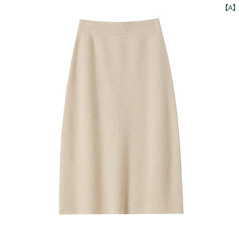 レディース 春服 愛くるしげ 秋冬 100 % 羊毛 スコート レディース 無地 御機嫌酉の方角 編み物 下つ方 4 段