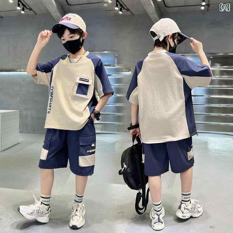子供服 かわいい おしゃれ アンタ ファッション ジョイント ボーイズ サマー 半袖 スポーツ スーツ 2025 夏で な 服