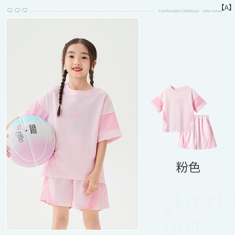ちびっ子服 愛くるしい 今めかしい はたご屋 マン ちびっ子用 速乾 背広 柔らかくて 通気性に 優れた 夏用 お坊っちゃんと お嬢さん 運動競技御召しもの 刷り上げる 半袖 トップス