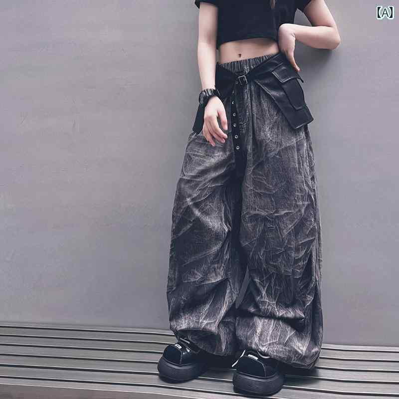 ダンス衣装 セットアップ ワイドパンツ 子供用 ヒップ ホップ パフォーマンス 服 女の子用 ジャズ ダンス パンツ クールスタイル 古風