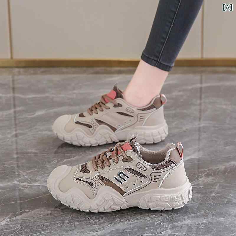 レディース スニーカー かわいい 踏み 心地の 良い アウトドア 登山用 滑り止め スポーツ シューズ 女性用 2025 春夏 通気性の ある ソフト ソールの カジュアル トラベル