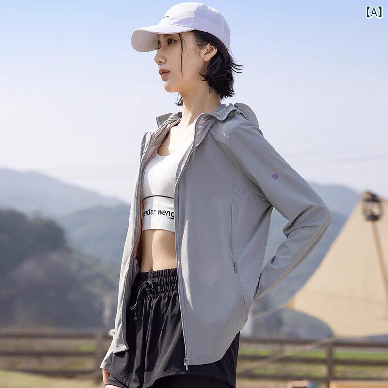運動競技お召しもの レディース トップス ＦＲＧ製 アウトドア用 日焼押しとどめる 服 お上さん用 夏 UV とり捨てる 通気性 薄っぺら 冷感