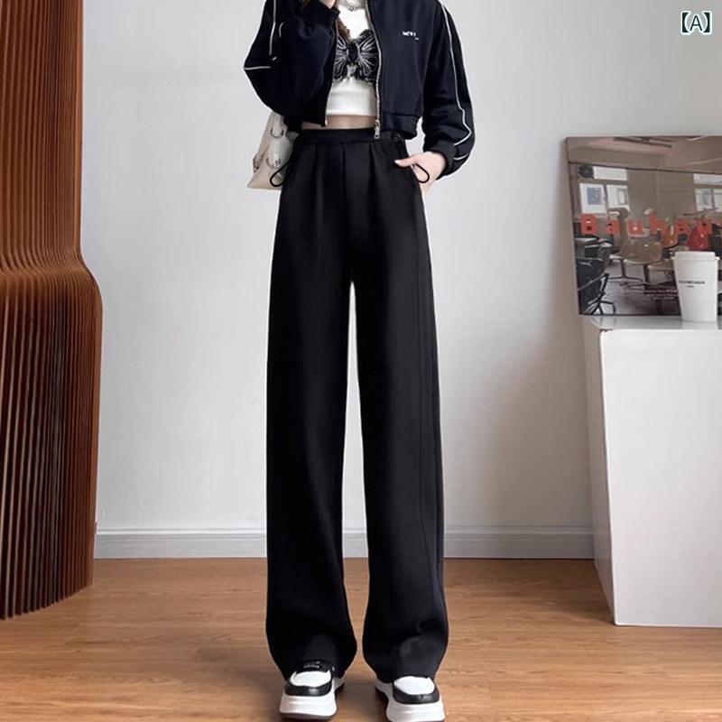 マタニティ ハイウエスト マタニティパンツ 妊婦 パンツ 秋冬 細身 バナナ 2025 ベルベット ゆったり ストレート ワイド レッグ スポーツ スウェットパンツ