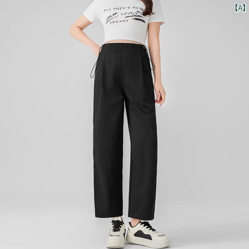 マタニティ ハイウエスト パンツ 春夏 アウターウェアの Jingqi マタニティパンツ 2025 薄手 パンツは 腹部を 圧迫 しない 小さい マタニティ 服