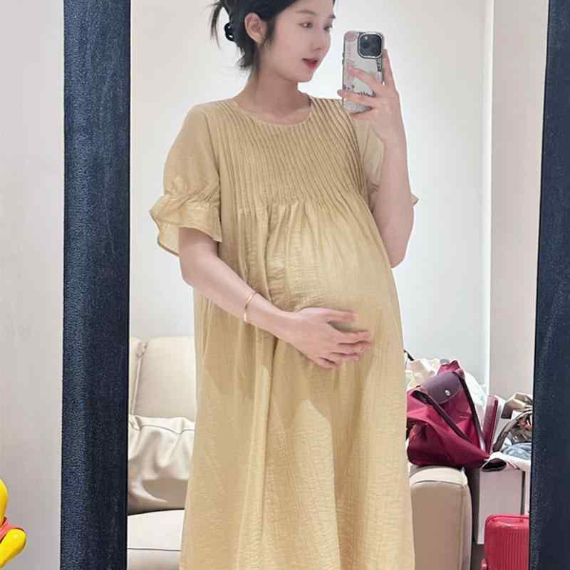 マタニティワンピース マタニティウエア マタニティ ワンピース 妊婦用 マタニティ 服 夏 2025年 妊婦 ドレス おしゃれ スカート フェアリー