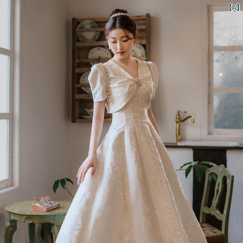 パーティードレス ドレスワンピース ロングワンピース パーティー ドレスは 普段着 軽い 贅沢 ハイエンド トースト ドレス 花嫁 登録 女性用 婚約 ドレスと して 着用 できます｜ホープ