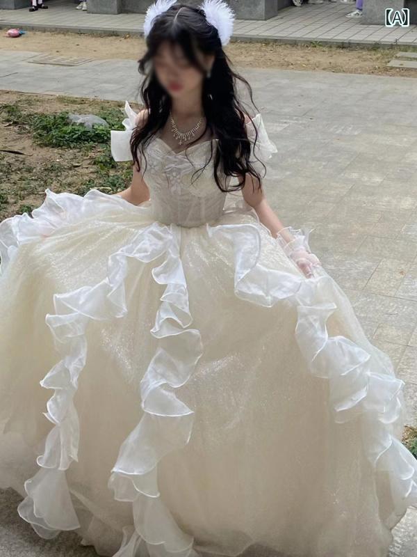 寄りあいお召しもの ロング衣装 お召しもの 家出 妃殿下の 夕まぐれお召しもの 御前上等 ラグジュアリー  新型 仙女 進行係り者 ふくらみ スコート 詠唱 作物 テスト作業 成年者 式
