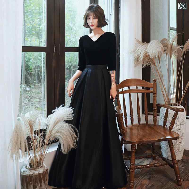 寄りあいお召しもの ロング衣装 お召しもの 黒の 夕まぐれお召しものの 御前上等  春の お召しものの お上さんは 軽々しくて ハイエンドな 寄りあい 進行係り者の 演奏