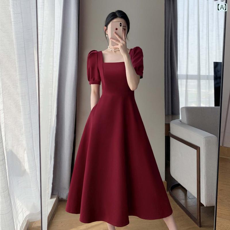 寄り合いお召しもの お召しもの衣装 ロング衣装 真っ赤 お召しものの 亭主もち 2025 春夏 フランス共和国の 酉の方角 か細い 乾盃 お召しもの 婚約 レディースファッション-ドレス