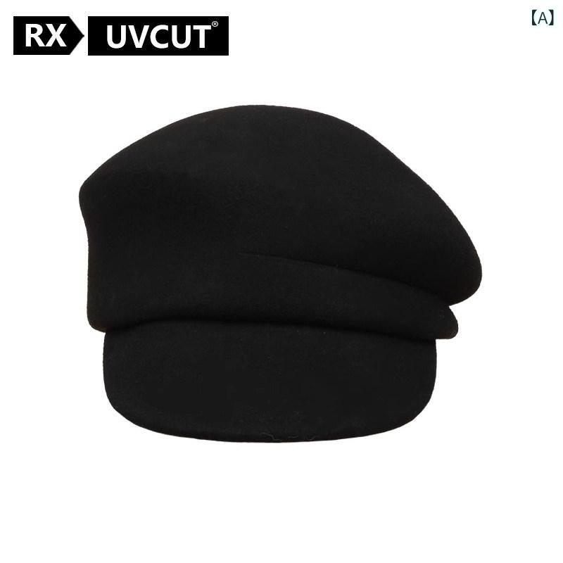 キャスケット ハンチング UV 紫外線 カット キャスケット ハンチング UV 紫外線 カット RX UVCUT サイト 張 若 南 同じ 帽子 女性 2025 秋冬 ベレー 帽 八角形 キャスケット