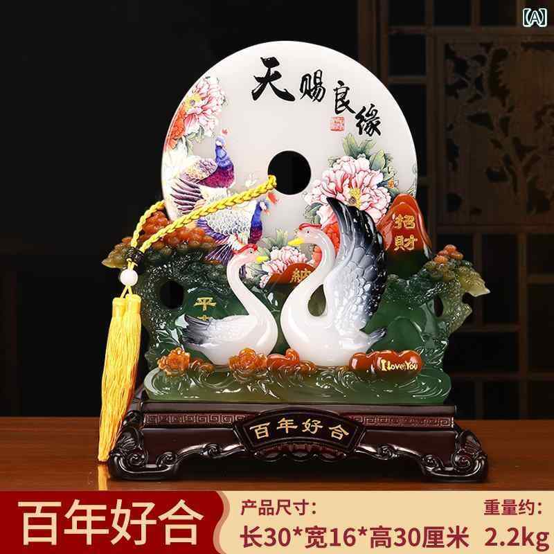 室内装飾小物 飾り付け かざり付ける 一緒になる お祝いの 差し上げ物 長閑やかさの バックル 飾り付け 天からの 良 縁の 鵠 意中の女 新婚 夫婦関係 華燭の典 リビング お部屋の かざり付ける 置物-インテリア小物・置物-インテリア・寝具・収納