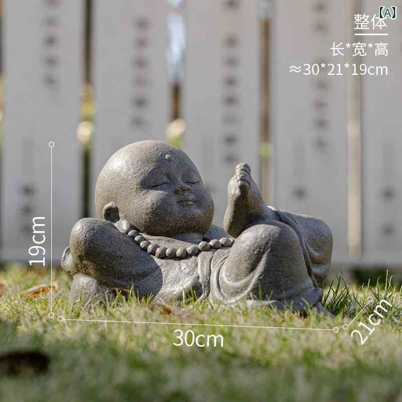 置物 インテリア かわいい 小さい 僧侶の 飾り 禅 チャイナ風 茶室 茶 卓 茶道 勉強 オフィス デスク トップ 装飾|ホープ