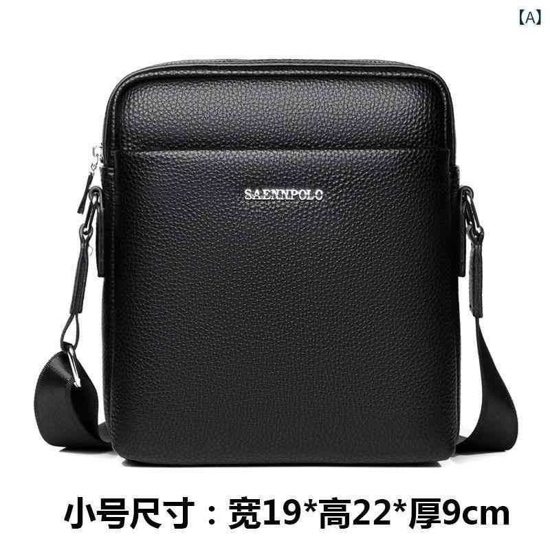 ショルダーバッグ ショルダー ビジネスバッグ リュック 斜め掛け ショーンポール 牛革 ショルダーバッグ メンズバッグ 縦型 ビジネス カジュアル 韓国 革 メッセンジャーバッグ バック パック