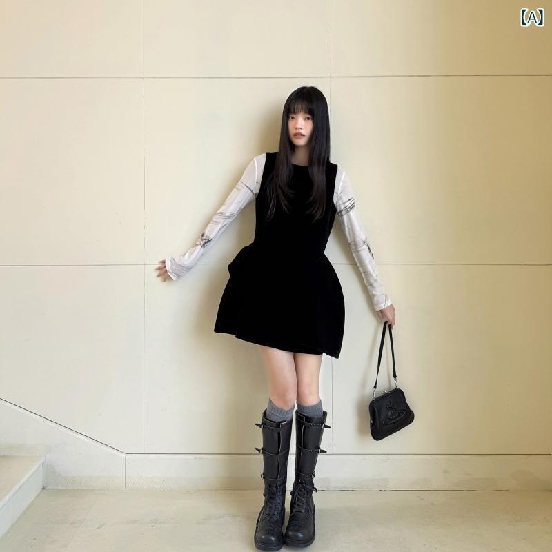 ワンピース シャツワンピ ロング マキシ マキシワンピース ワンピース シャツワンピ ロング マキシ マキシワンピース ddgirlHidden Starlight シンプルで 着 回しの きく インク カラー メッシュ ロングスリーブ ボトム Tシャツ