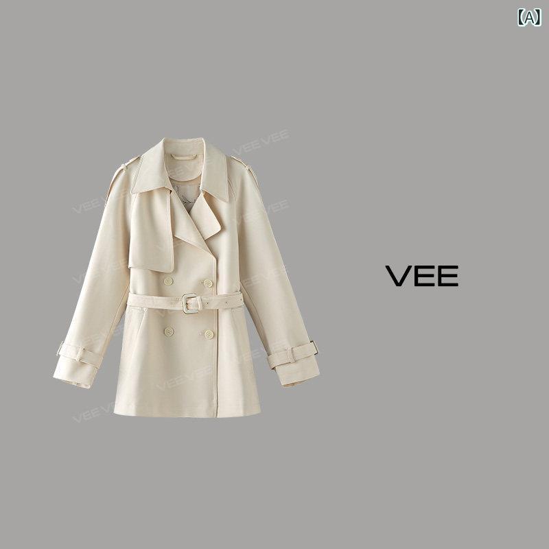 アウター ジャケット ショート丈 スプリングコート テロンチ VEE ビジュアル 優勝者 春秋 万能 小型 ジャケット 片手 ロング ショート ウインドブレーカー