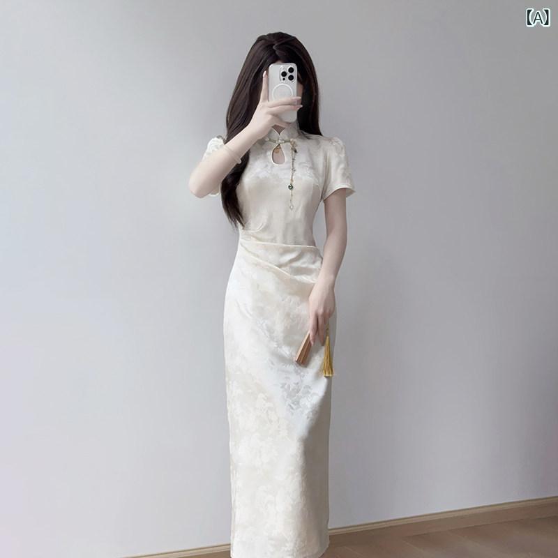 お召しもの衣装 ロングスコート お召しもの ティン ユエ リン 瀬戸もの お召しもの の ハイエンド 民族 風の お召しものの 日毎夜毎の 瀬戸もの風 御姉さん 夏